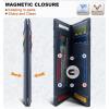 BULLIANT Slim Wallet For Men 12Cards,Magnetic Flip Build-in Money Clip Airtag Compatible-RFID Blocking(Purplish Blue8785)