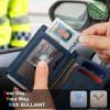 BULLIANT Slim Wallet For Men 12Cards,Magnetic Flip Build-in Money Clip Airtag Compatible-RFID Blocking(Purplish Blue8785)