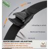 BULLIANT Men Tactical Belt 2 Pack,Stretch Western Rigger Web Belt For Cowboy Military Heavy Duty 1.5″-Cut For Fit(2pack-black/Beige8656)
