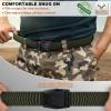 BULLIANT Men Tactical Belt 2 Pack,Stretch Western Rigger Web Belt For Cowboy Military Heavy Duty 1.5″-Cut For Fit(2pack-black/Navy Green8381)