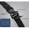 BULLIANT Men’s Tactical Belt Military Rigger Elastic Nylon Belt fo Gift Men Work Heavy Duty 1.5″,QUICK RELEASE(Black2522)