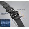 BULLIANT Men’s Tactical Belt Military Rigger Elastic Nylon Belt fo Gift Men Work Heavy Duty 1.5″,QUICK RELEASE(Light Grey 2524)