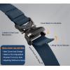 BULLIANT Men’s Tactical Belt Military Rigger Elastic Nylon Belt fo Gift Men Work Heavy Duty 1.5″,QUICK RELEASE(Purplish Blue2662)
