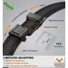 BULLIANT Men’s Western Ratchet Belt,Tactical Golf Rigger Web Belt Stretch Fit For Cowboy Jean Outdoor 1 3/8,Cut For Fit(Black/Dark Gray8678)