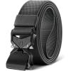 BULLIANT Men’s Tactical Belt Military Rigger Elastic Nylon Belt fo Gift Men Work Heavy Duty 1.5″,QUICK RELEASE(Light Grey 2524)