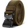 BULLIANT Men’s Tactical Belt Military Rigger Elastic Nylon Belt fo Gift Men Work Heavy Duty 1.5″,QUICK RELEASE(Wood Thrush8511)
