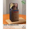 BULLIANT Men Wallet,Magnetic Slim Wallet 10 cards Build-in Bill Folder ID Windows RFID Blocking(Tiger Eye8865)