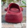 BULLIANT Pillow Slide Sandals For Women and Men-High Density Cushioned Shower Slippers Massage Sandals-Nonslip(Burgundy8883)
