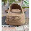 BULLIANT Pillow Slide Sandals For Women and Men-High Density Cushioned Shower Slippers Massage Sandals-Nonslip(Camel8881)