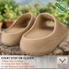 BULLIANT Pillow Slide Sandals For Women and Men-High Density Cushioned Shower Slippers Massage Sandals-Nonslip(Camel8881)
