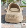 BULLIANT Pillow Slide Sandals For Women and Men-High Density Cushioned Shower Slippers Massage Sandals-Nonslip(Creamy White8882)