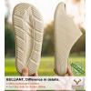 BULLIANT Pillow Slide Sandals For Women and Men-High Density Cushioned Shower Slippers Massage Sandals-Nonslip(Creamy White8882)