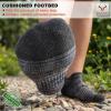 BULLIANT Men Running Socks 6Pairs,Active Ankle Compression Socks Mixed Nylon Cushioned Sole Arch Support Breathable Wicking(6pairs-black8912)