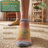 BULLIANT Men Running Socks 6Pairs,Active Ankle Compression Socks Mixed Nylon Cushioned Sole Arch Support Breathable Wicking(6pairs-gray Heather 8914)