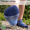 BULLIANT Men Running Socks 6Pairs,Active Ankle Compression Socks Mixed Nylon Cushioned Sole Arch Support Breathable Wicking(6pairs-white8913)