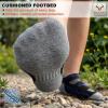 BULLIANT Men Ankle Socks 6Pairs,Athletic Running Socks No Show for Men Cushioned Footbed Arch Support(6pairs-black8901)