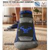BULLIANT Men Ankle Socks 6Pairs,Athletic Running Socks No Show for Men Cushioned Footbed Arch Support(6pairs-black8901)