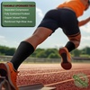 BULLIANT Men Socks, Athletic Compression Crew Socks Cushioned for Men Running Sports Hiking Fishing Arch Support(6pairs-black9072)
