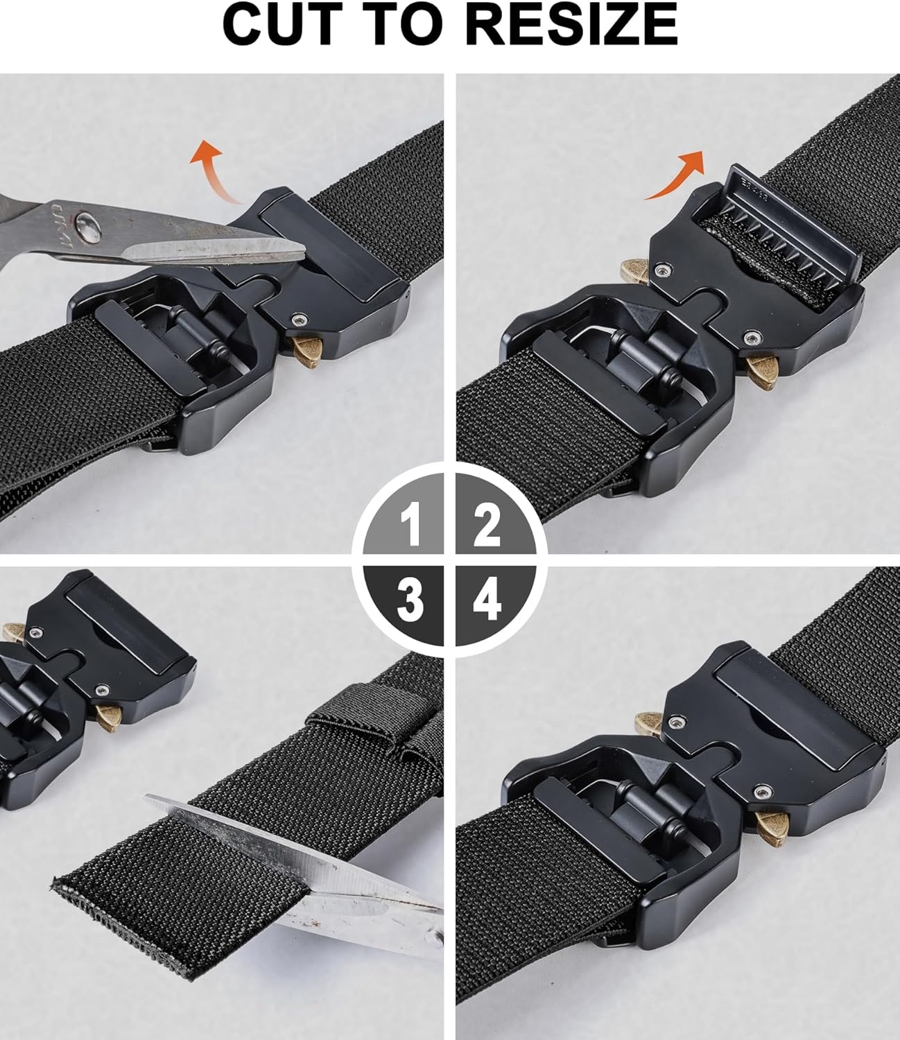 image:imageBULLIANT Men Belt MultipackTacitcal Holster Web Adjustable Belt Stretch Fit Quickly Release For Outdoor DutyCut For Fit2packblackLight Brown7798