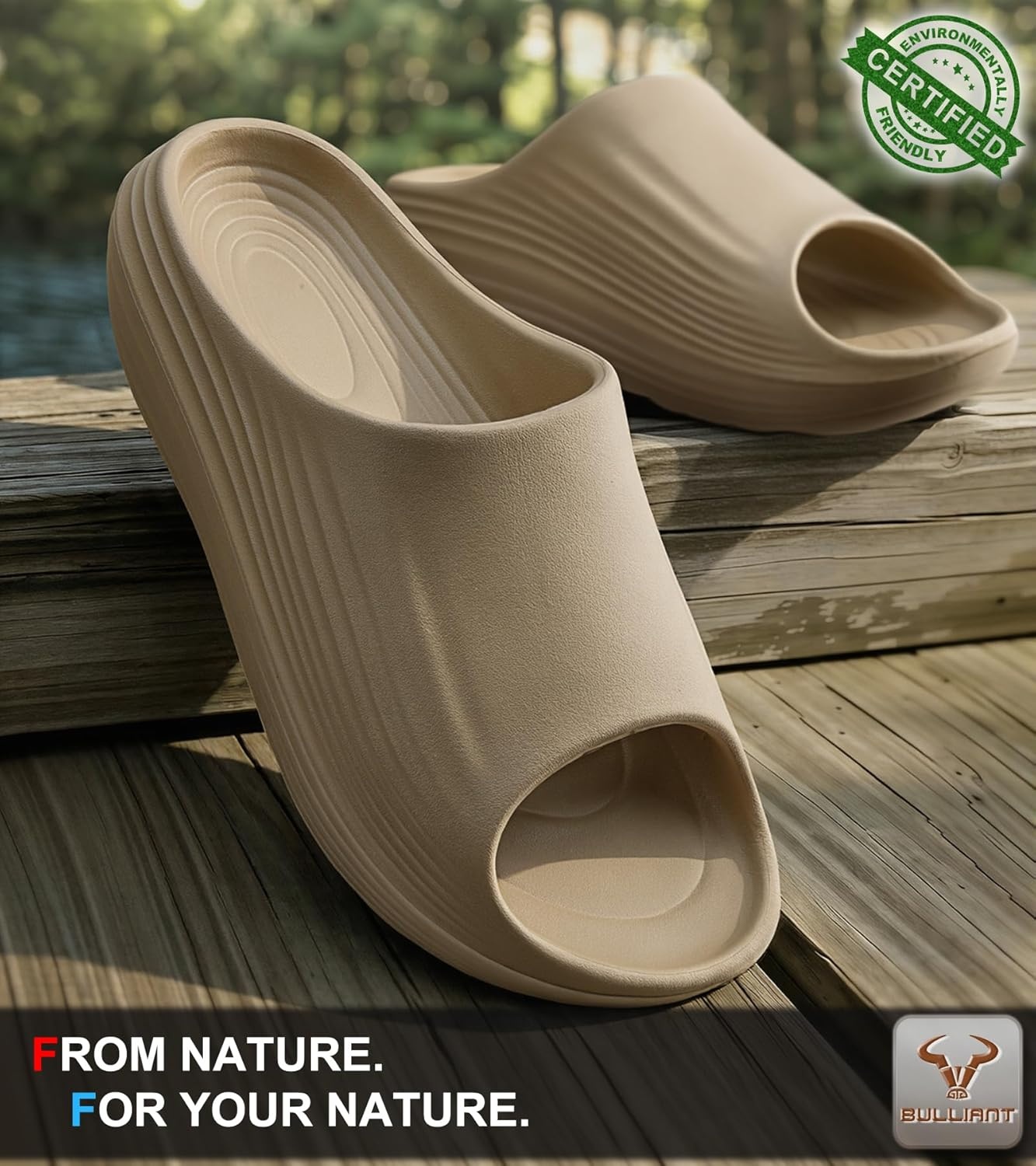 image:imageBULLIANT Women slide sandalsPillow Slippers Shower Massage Sandals Recovery Cushioned Thick SoleNonslip LightweightElmwood8878