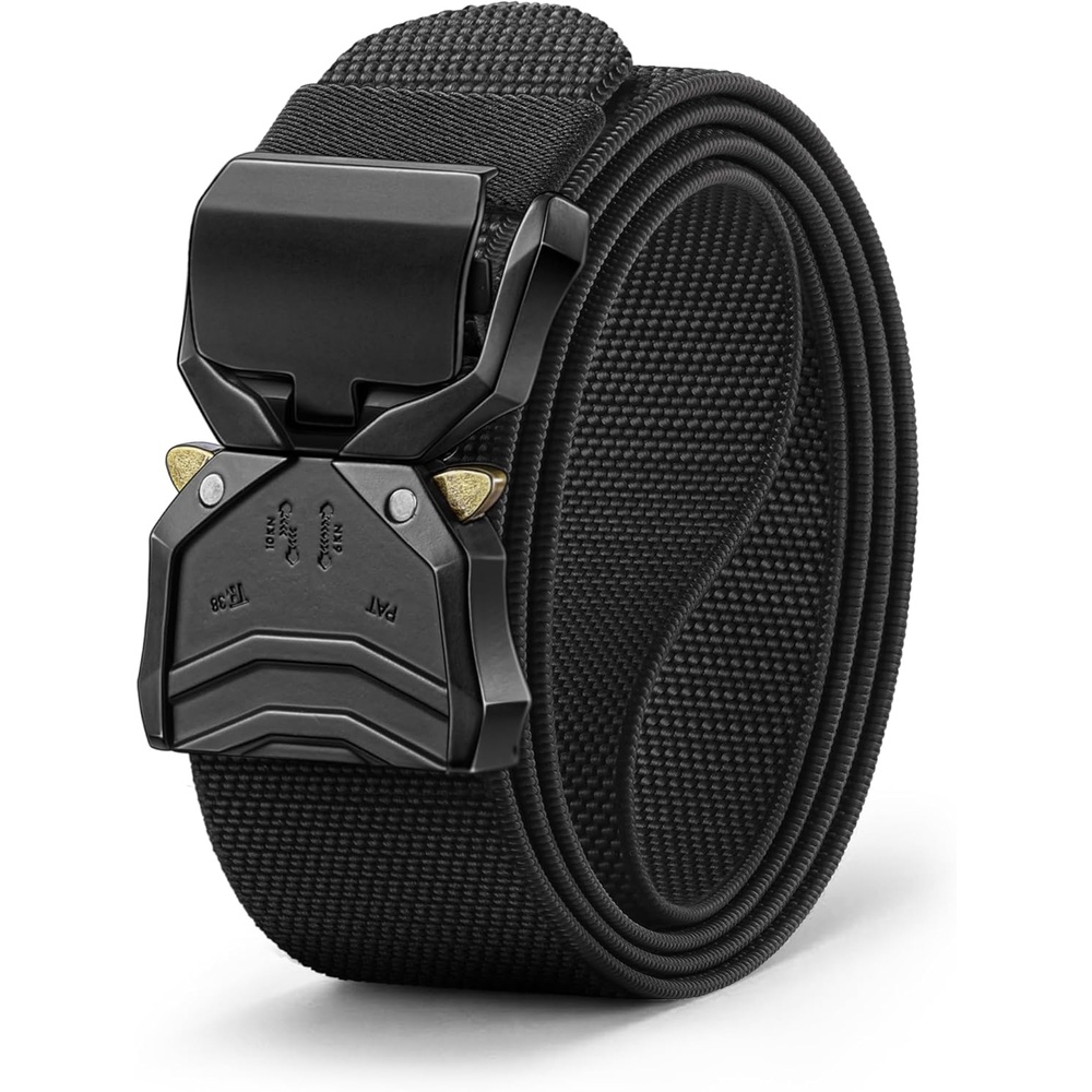 image:imageBULLIANT Men Belt MultipackTacitcal Holster Web Adjustable Belt Stretch Fit Quickly Release For Outdoor DutyCut For FitBlack7794