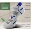 BULLIANT Men Running Socks 6Pairs-Ankle Athletic Socks Wicking Cushioned for Men Walking-Arch Compression Support(6pairs-6 Color Mixed8250)