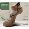 BULLIANT Men Running Socks 6Pairs-Ankle Athletic Socks Wicking Cushioned for Men Walking-Arch Compression Support(6pairs-camel8248)