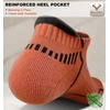 BULLIANT Men Running Socks 6Pairs-Ankle Athletic Socks Wicking Cushioned for Men Walking-Arch Compression Support(6pairs-orange8244)