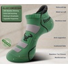 BULLIANT Men Running Socks 6Pairs-Ankle Athletic Socks Wicking Cushioned for Men Walking-Arch Compression Support(6pairs-shale Green8246)