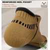 BULLIANT Men Running Socks 6Pairs-Ankle Athletic Socks Wicking Cushioned for Men Walking-Arch Compression Support(6pairs-wood Thrush8245)