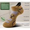 BULLIANT Men Running Socks 6Pairs-Ankle Athletic Socks Wicking Cushioned for Men Walking-Arch Compression Support(6pairs-wood Thrush8245)